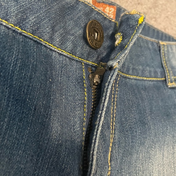 Denim Blue Jean shorts from France. Size 10. - Picture 4 of 5